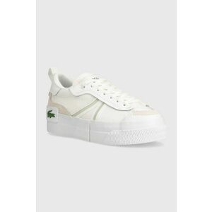 Lacoste sneakers L004 Platform Contrasted Croc culoarea alb, 47CFA0028 imagine