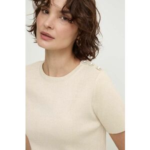 Answear Lab bluza femei, culoarea bej, neted imagine
