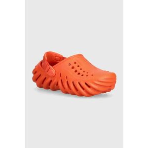 Crocs slapi copii Echo Clog culoarea portocaliu imagine