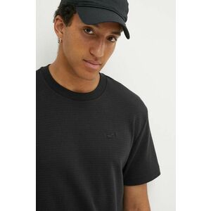 Hollister Co. tricou barbati, culoarea negru, neted imagine