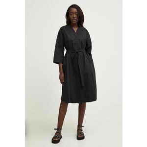 Answear Lab rochie din bumbac culoarea negru, mini, oversize imagine
