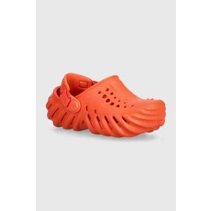 Crocs slapi copii Echo Clog culoarea portocaliu imagine