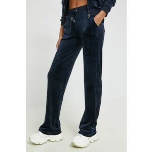 Juicy Couture pantaloni de trening femei, culoarea albastru marin, neted imagine