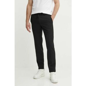 Karl Lagerfeld pantaloni barbati, culoarea negru, drept, 543002.255056 imagine