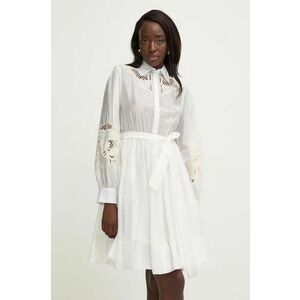 Answear Lab rochie culoarea alb, mini, evazati imagine