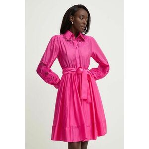 Answear Lab rochie culoarea roz, mini, evazati imagine