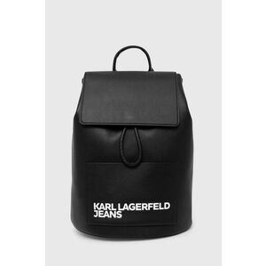 Karl Lagerfeld Jeans rucsac femei, culoarea negru, mare, cu imprimeu, 245J3011 imagine