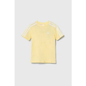 adidas tricou copii LK 3S CO TEE culoarea galben, cu imprimeu, IX7340 imagine