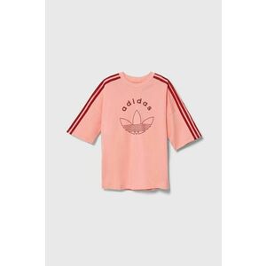 adidas Originals tricou de bumbac pentru copii TEE culoarea roz, IY9544 imagine