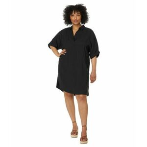Imbracaminte Femei NICZOE Plus Size Polished Devon Dress Black Onyx imagine