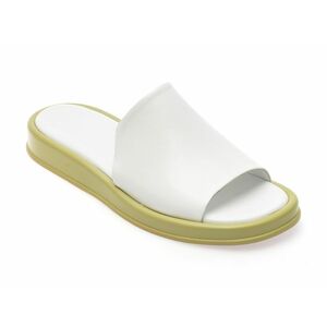 Papuci casual FLAVIA PASSINI albi, 347884, din piele naturala imagine
