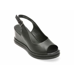Sandale casual FLAVIA PASSINI negre, 347350, din piele naturala imagine