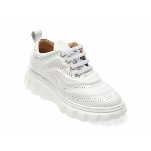 Pantofi casual EPICA albi, 49758, din piele naturala imagine