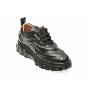 Pantofi casual EPICA negri, 49758, din piele naturala imagine