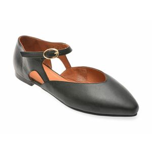 Pantofi casual PANORAMA negri, 2922472, din piele naturala imagine