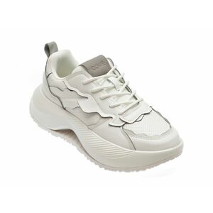 Pantofi casual GQWE albi, 23810, din piele ecologica imagine