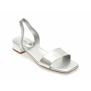 Sandale casual ALDO argintii, 13740415, din piele naturala imagine