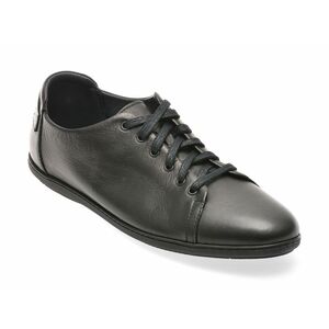 Pantofi casual OTTER negri, 33812, din piele naturala imagine