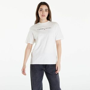 Tommy Jeans Relaxed New Linear Short Sleeve Tee Ancient White imagine