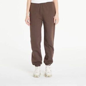 Nike Solo Swoosh Women's Fleece Pants Baroque Brown/ White imagine