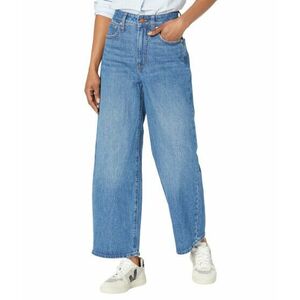 Imbracaminte Femei Madewell Curvy Perfect Vintage Wide Leg Crop Jeans with Raw Hem in Cresslow Wash Cresslow Wash imagine