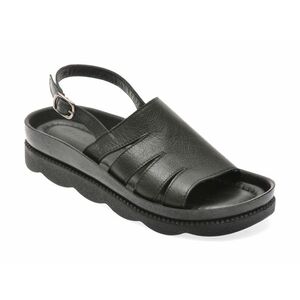 Sandale casual FERLENZ negre, 8941000, din piele naturala imagine