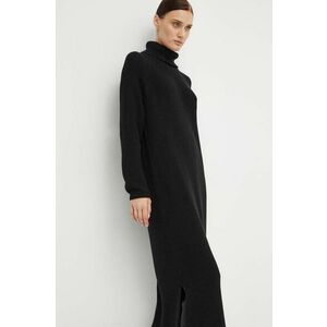 Marc O'Polo rochie din bumbac culoarea negru, midi, oversize imagine