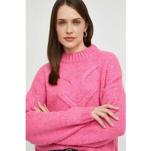 Answear Lab pulover de lana culoarea roz imagine