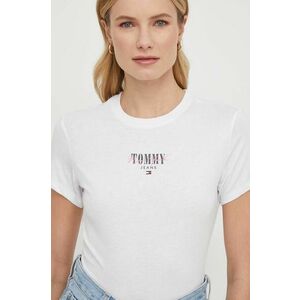 Tommy Jeans tricou femei, culoarea alb DW0DW17839 imagine