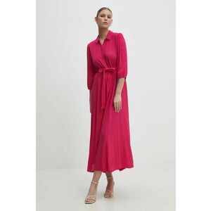 Answear Lab rochie culoarea roz, maxi, evazati imagine