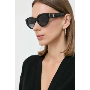 Burberry ochelari de soare femei, culoarea negru imagine