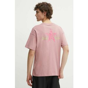 Converse tricou din bumbac culoarea roz, cu imprimeu, 10025187-A02 imagine