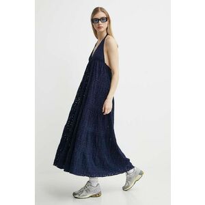 Desigual rochie TORONTO culoarea albastru marin, maxi, evazati, 24SWVK46 imagine