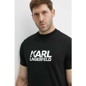 Karl Lagerfeld tricou barbati, culoarea negru, cu imprimeu, 543235.755087 imagine