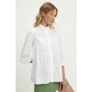 Answear Lab camasa din bumbac femei, culoarea alb, regular imagine