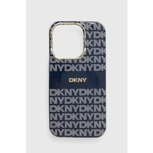Dkny Husă pentru telefon iPhone 15 Pro 6.1 culoarea albastru marin, DKHMP15LHRHSEB imagine