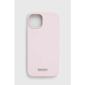 Dkny Husă pentru telefon iPhone 14 / 15 / 13 culoarea roz, DKHMP14SSMCHLP imagine