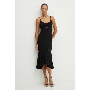 Victoria Beckham rochie culoarea negru, mini, evazati, 1324KDR005705A imagine
