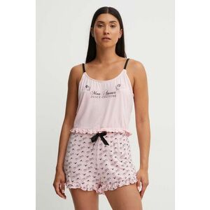 Juicy Couture pantaloni scurti de pijama CHERUB FELIX SHORTS femei, culoarea roz, JCLPB224509 imagine