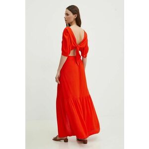 La Petite Française rochie RETARD culoarea rosu, maxi, evazati imagine