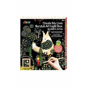 Graine Creative kit diy - cutie strălucitoare Scratch Art Light Box Magic Journey imagine