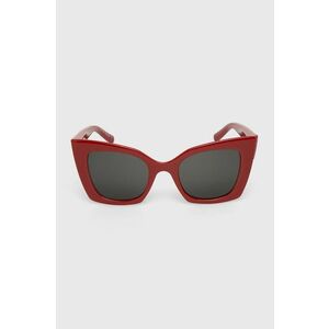 Saint Laurent ochelari de soare femei, culoarea rosu imagine