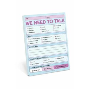 home & lifestyle notepad We Need To Talk Nifty Note imagine