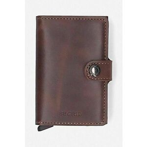 Secrid portofel culoarea bordo, Portfel Secrid Miniwallet Vintage MV-Chocolate imagine