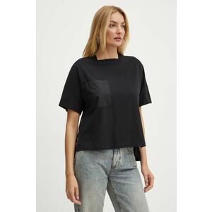 MAX&Co. tricou din bumbac femei, culoarea negru, 2426946071200 imagine