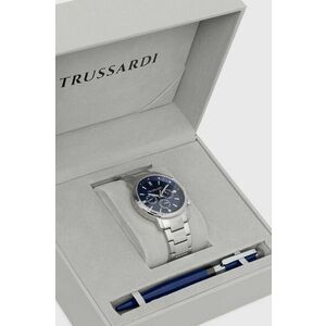 Trussardi ceas și stilou culoarea argintiu, R2453147018 imagine