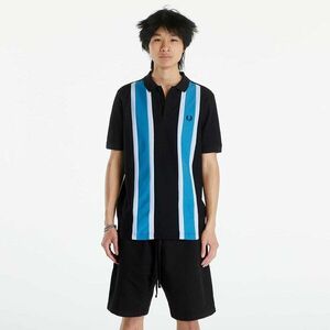 FRED PERRY Woven Mesh Relaxed Polo Black imagine