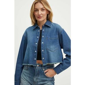 MAX&Co. camasa jeans femei, cu guler clasic, relaxed, 2426116021200 imagine