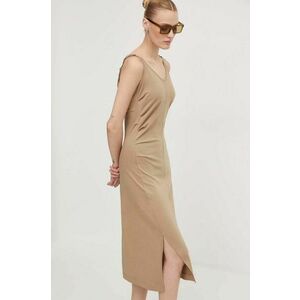 G-Star Raw rochie din bumbac culoarea maro, mini, mulata, D24573-B771 imagine
