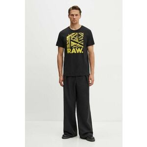 G-Star Raw tricou din bumbac barbati, culoarea negru, cu imprimeu, D24685-C506 imagine